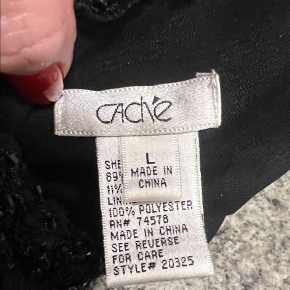 Cache Black Lace Halter Top - Picture 4 of 4